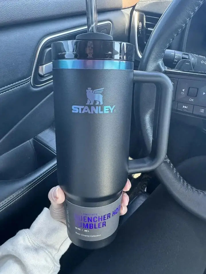 Stanley Quencher H2.0 Tumbler With Handle And Straw Flowstate Lid For Travel Cup Holder