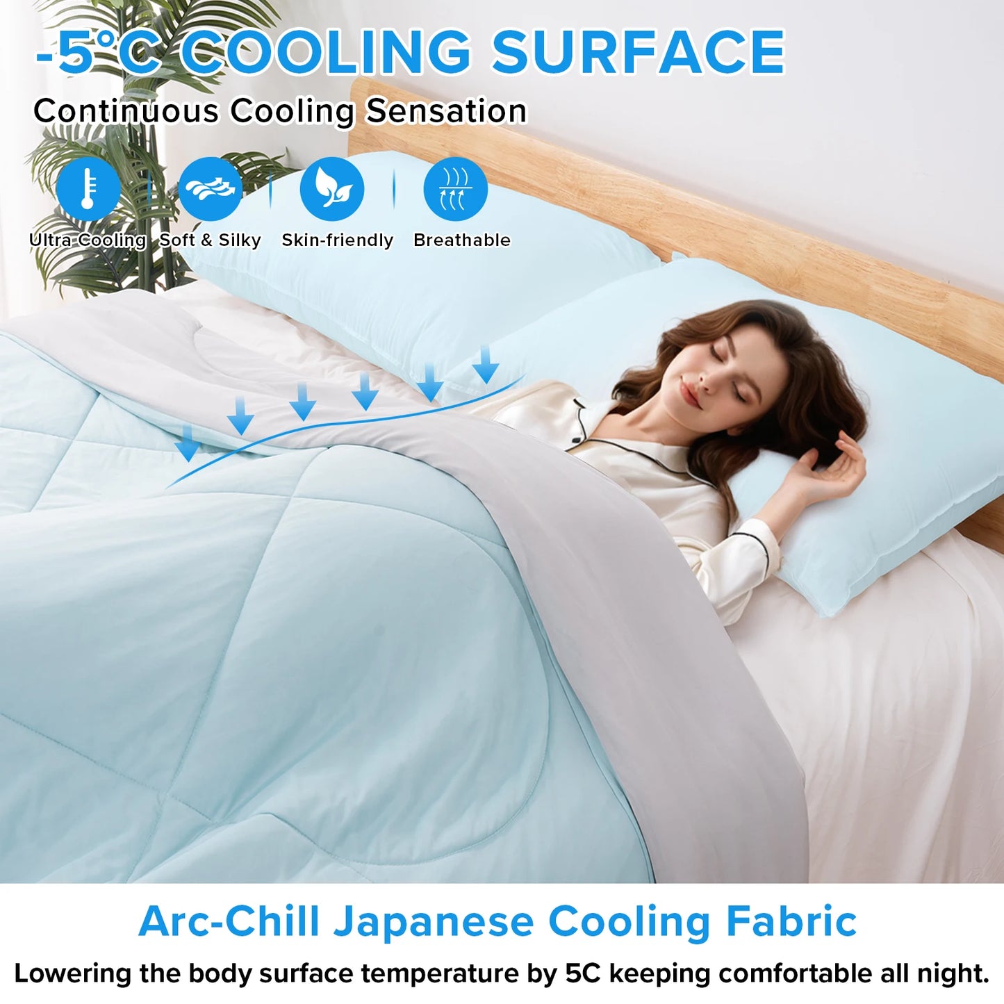 ShandongCraft One Cold Sense Reversible Cooling Blanket