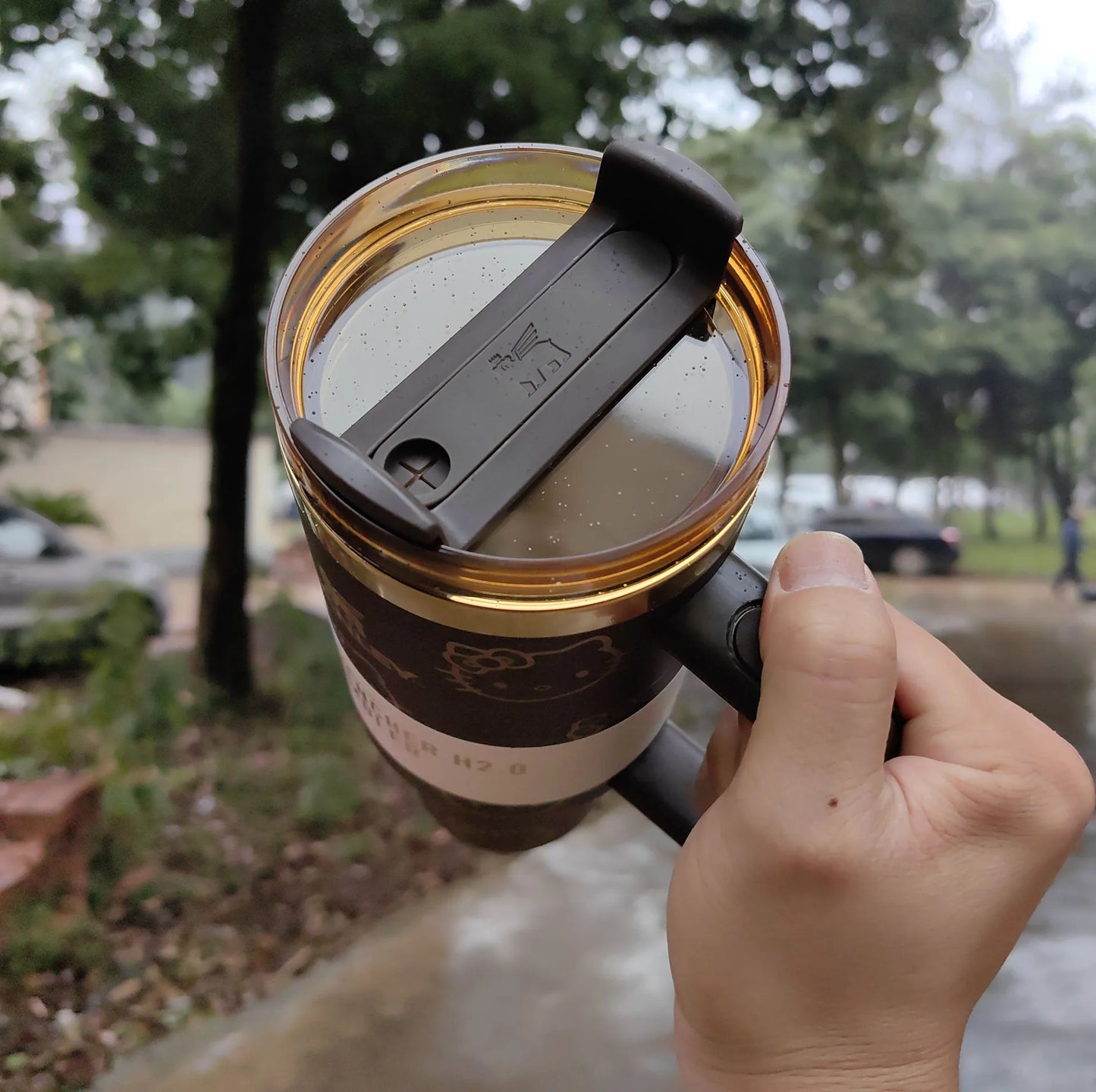 Stanley Quencher H2.0 Tumbler With Handle And Straw Flowstate Lid For Travel Cup Holder