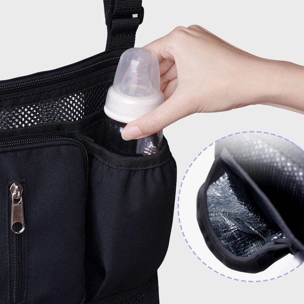 Sunveno Stroller Organizer Bag For Baby Pram And Carriage