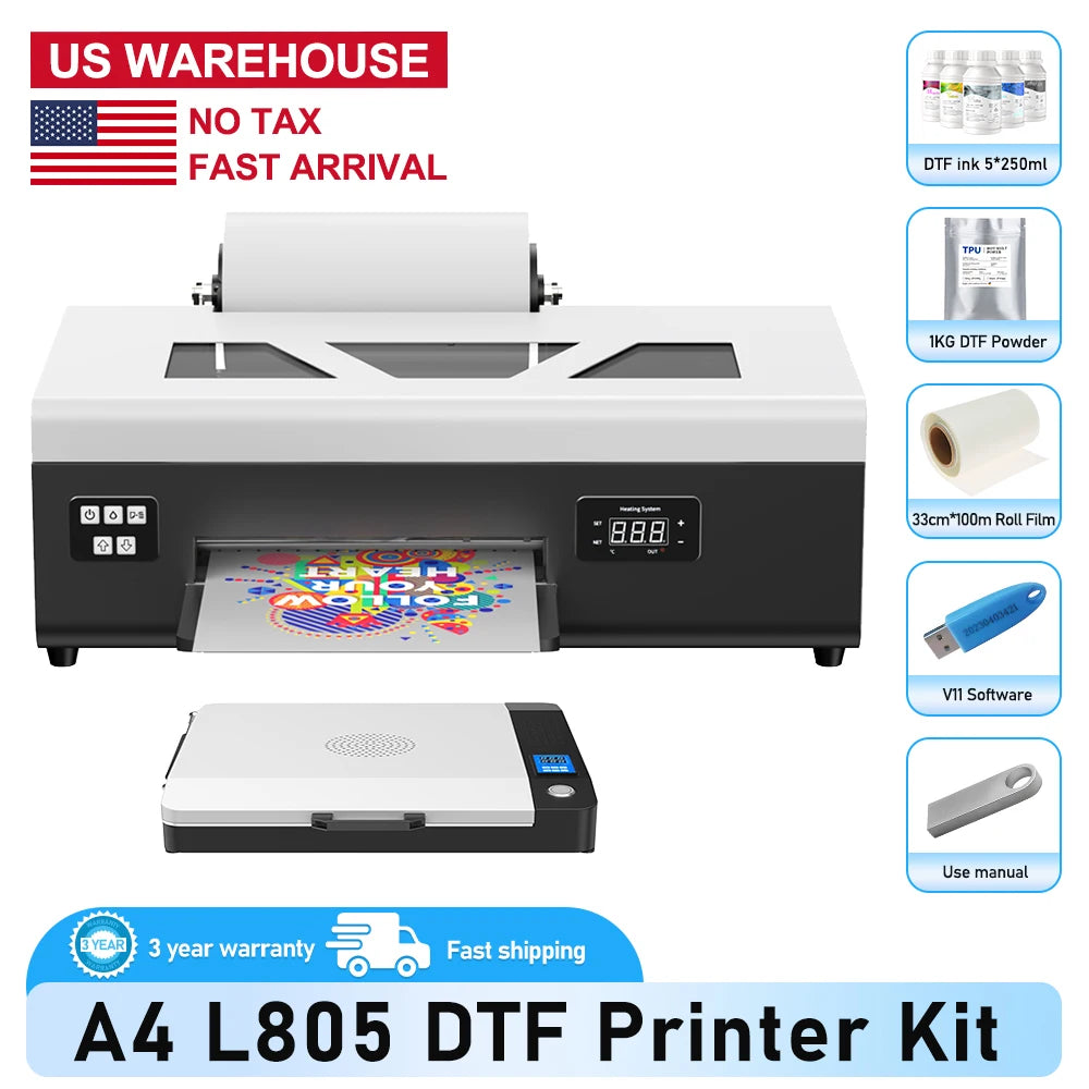 Kpay A4 DTF Printer For Epson L805 Direct Transfer Clothing