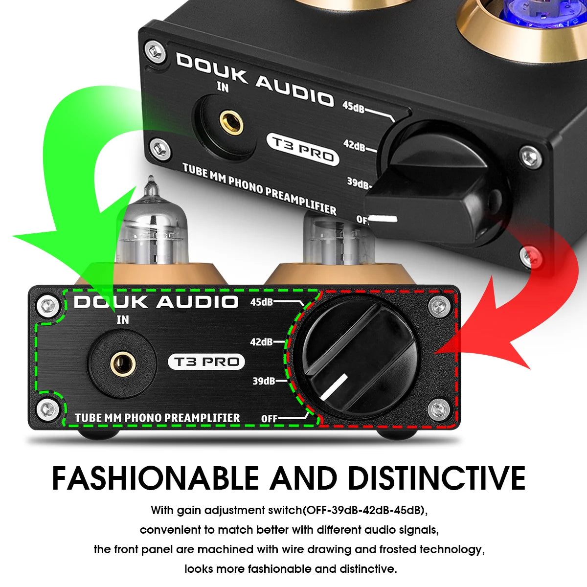 Douk Audio Mini MM Phono Preamp Vacuum Tube Preamplifier