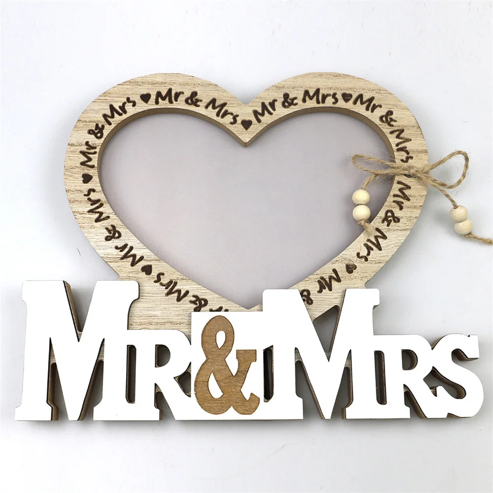 TWISTER.CK Mr And Mrs Wedding Picture Frame Cherish Memory
