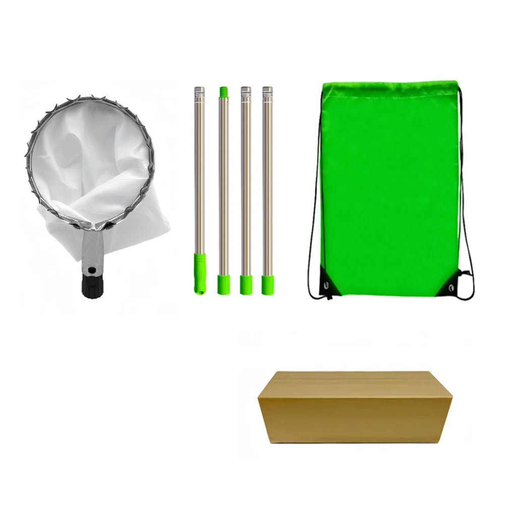 Shunmaii Fruit Picker Pole With Storage Bag Stainless Steel