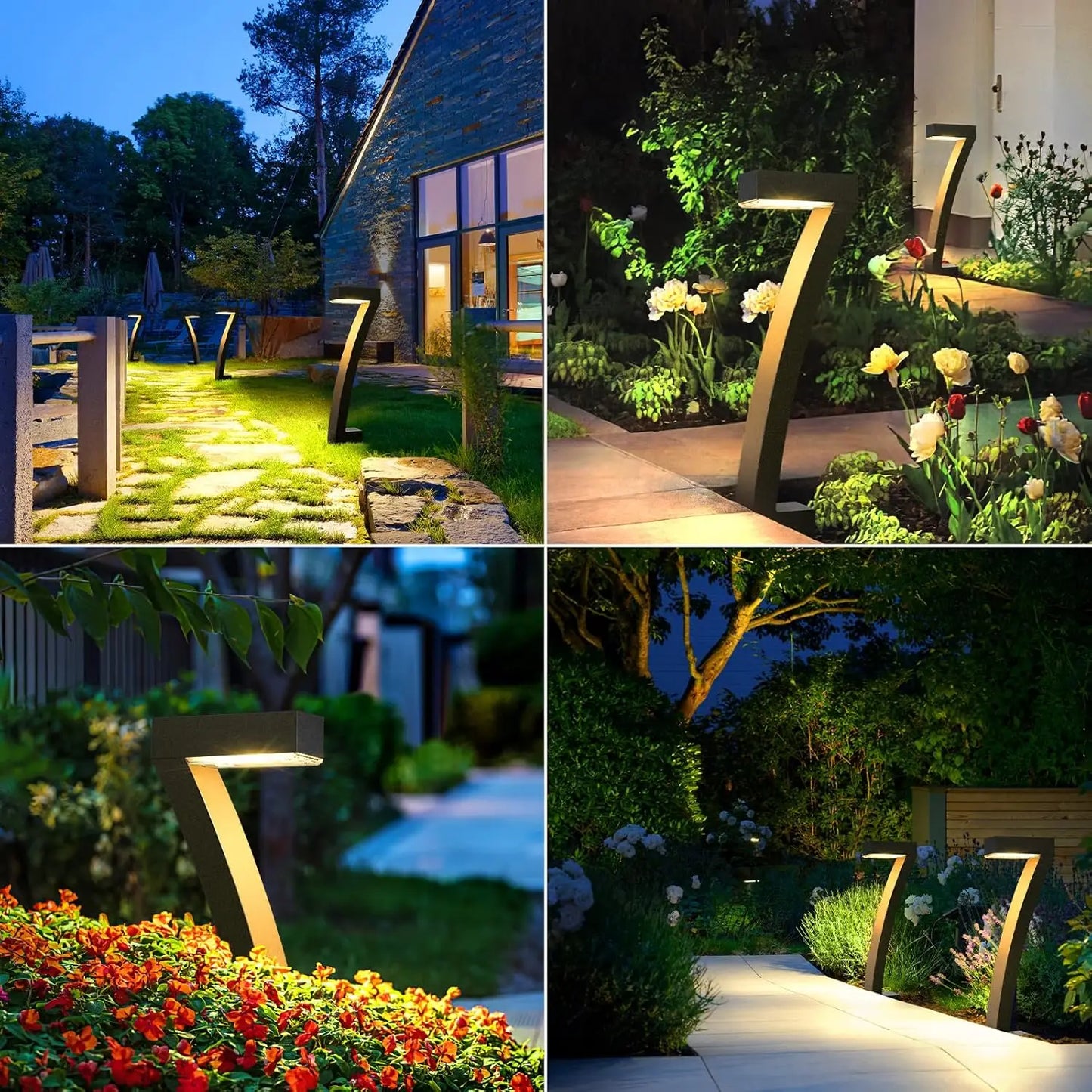 KPSTEK Solar Pathway Lights LED 12Hour Auto On Off Garden