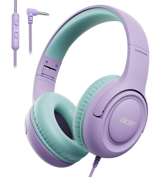 Acer Kids Headphones Wired For School With Volume Limiter