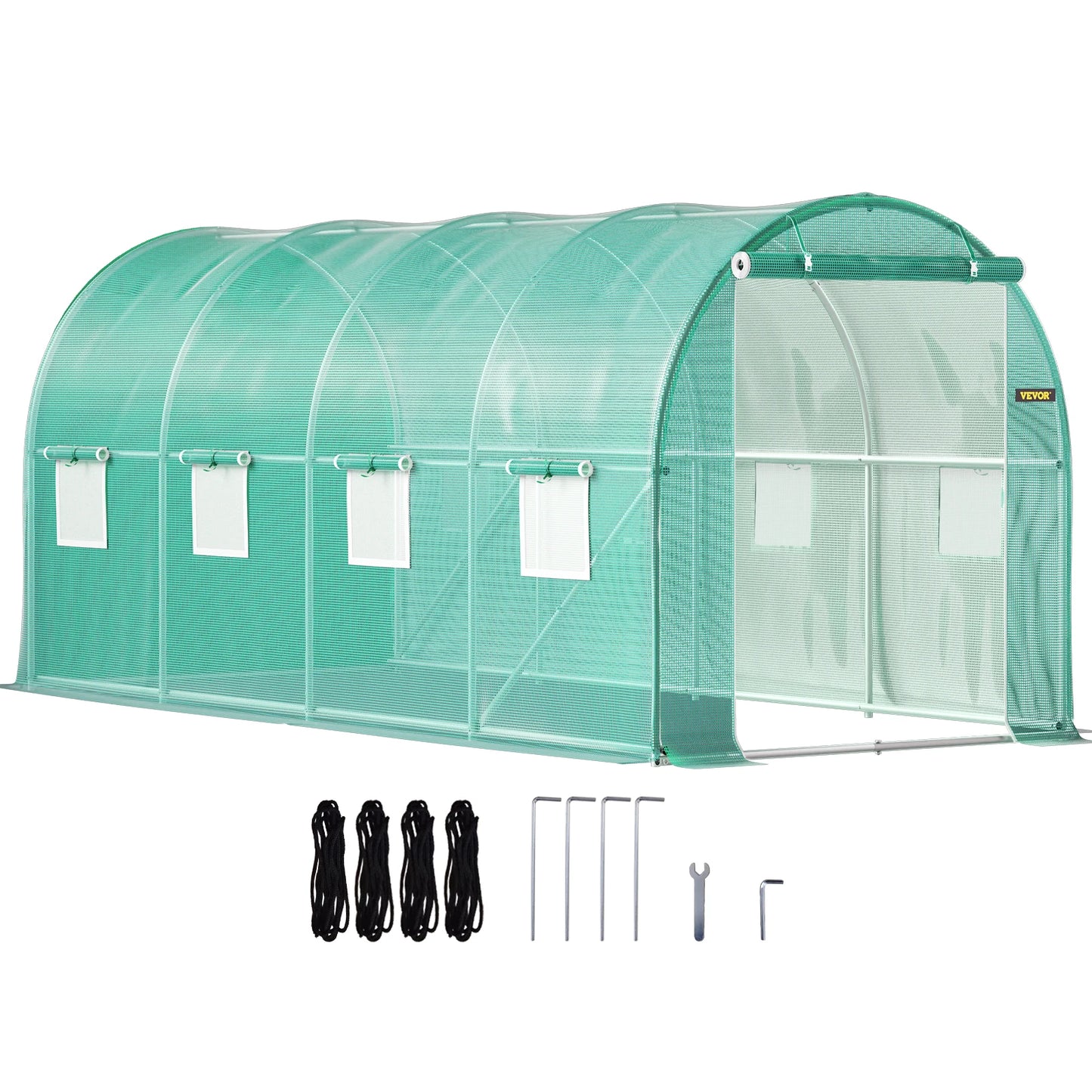 VEVOR Walk In Tunnel Greenhouse With Galvanized Frame Cover