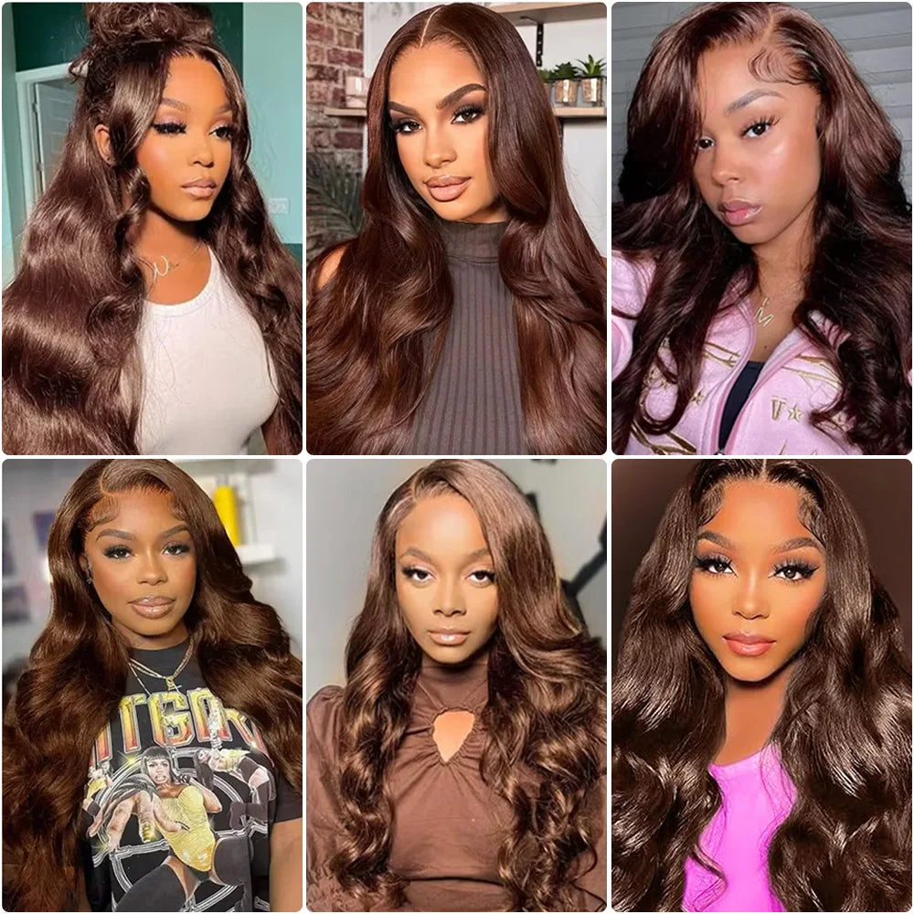 Remy Brazilian Virgin HD Lace Front Wig Body Wave Lace Frontal Preplucked 200 Density