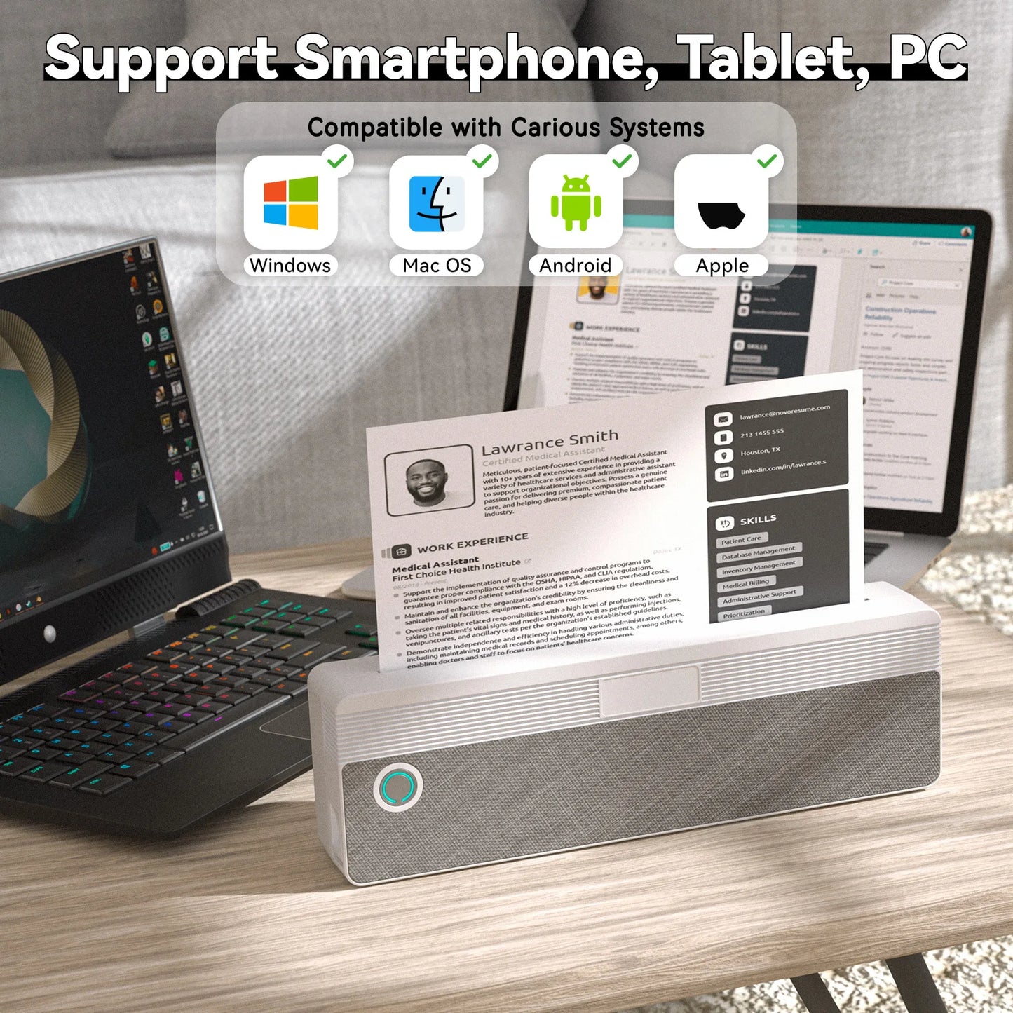 PeriPage P81 Portable Thermal Printer Bluetooth Travel