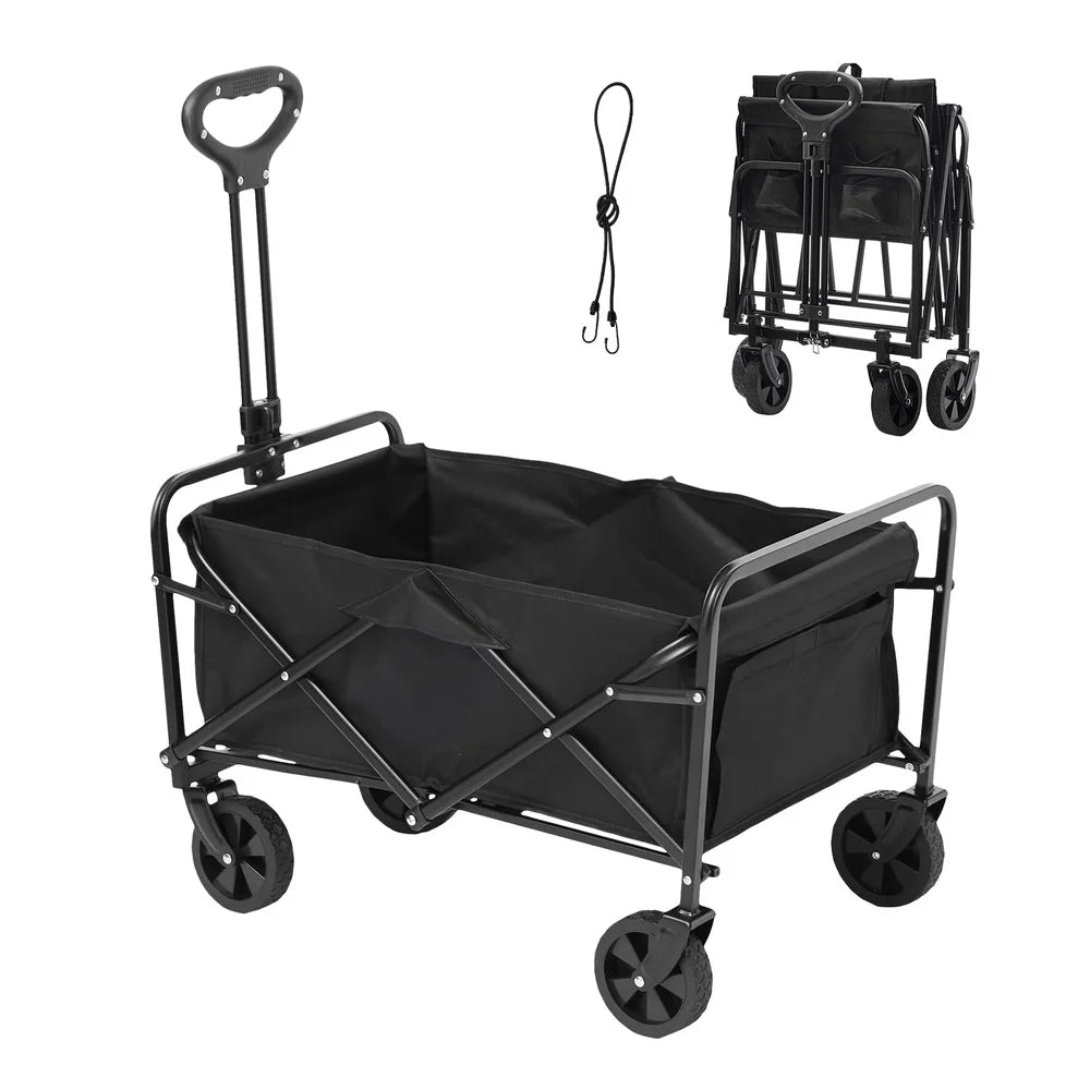 XMSJ Folding Wagon 220 Lb Capacity All Surface Wheels