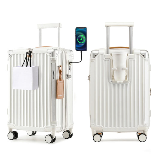 Joyway Expandable Luggage With Cup Holder Spinner Wheels