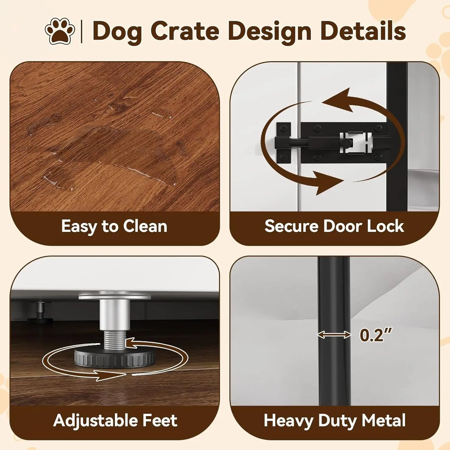 Dog Crate Furniture for 2 Dogs, 71" Dog Kennel Indoor with Cushions,XXL Wooden Dog Crates TV Stand with Removable Divider