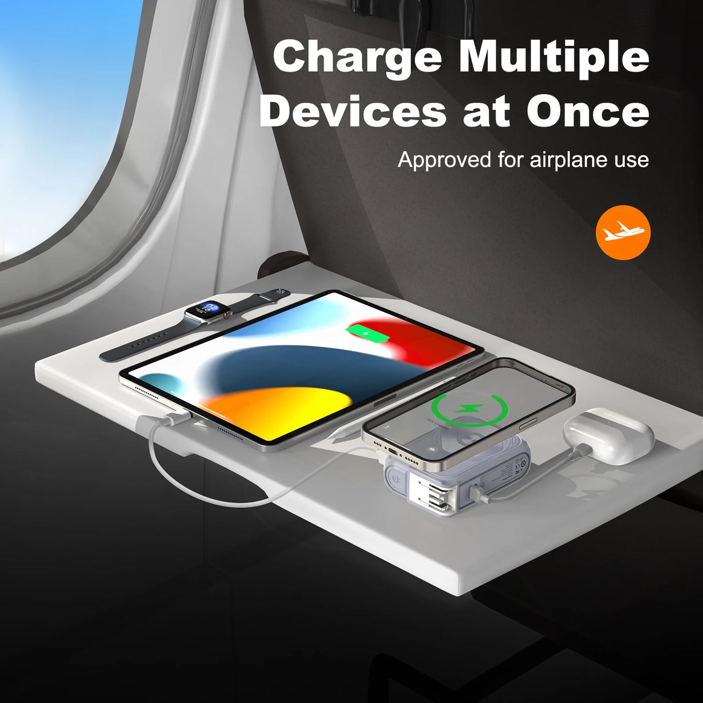 Prunus 22.5W Magnetic Wireless Power Bank 10000mAh USB C