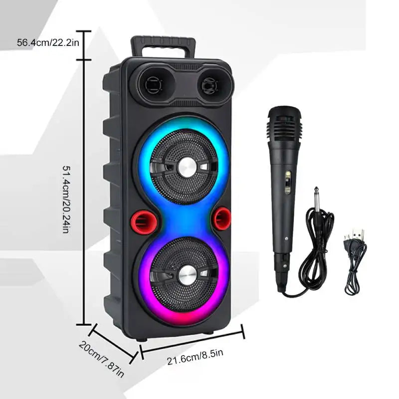 Shunmaii Outdoor Portable Bluetooth Speaker Karaoke System
