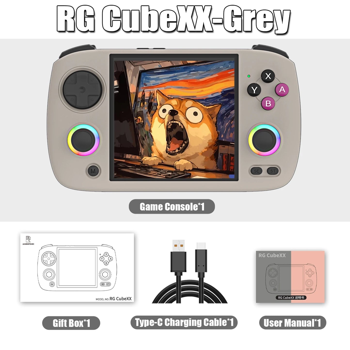 Anbernic RG CubeXX Retro Handheld Game Console HD Out