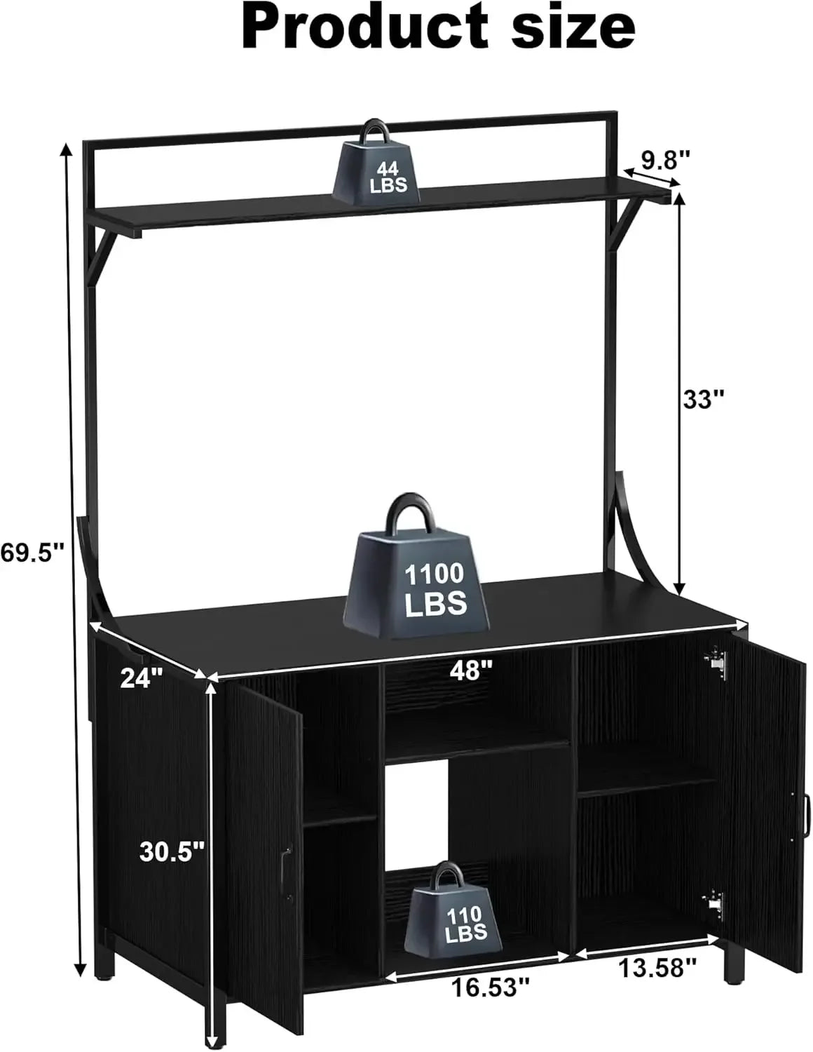 XMSJ Reptile Tank Stand Terrarium Cabinet For Accessories