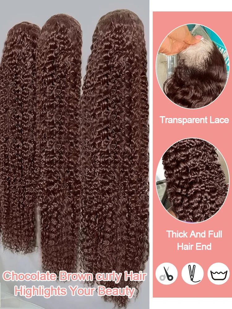 Fiquetel Remy Brazilian Hair Lace Front Wig Deep Wave