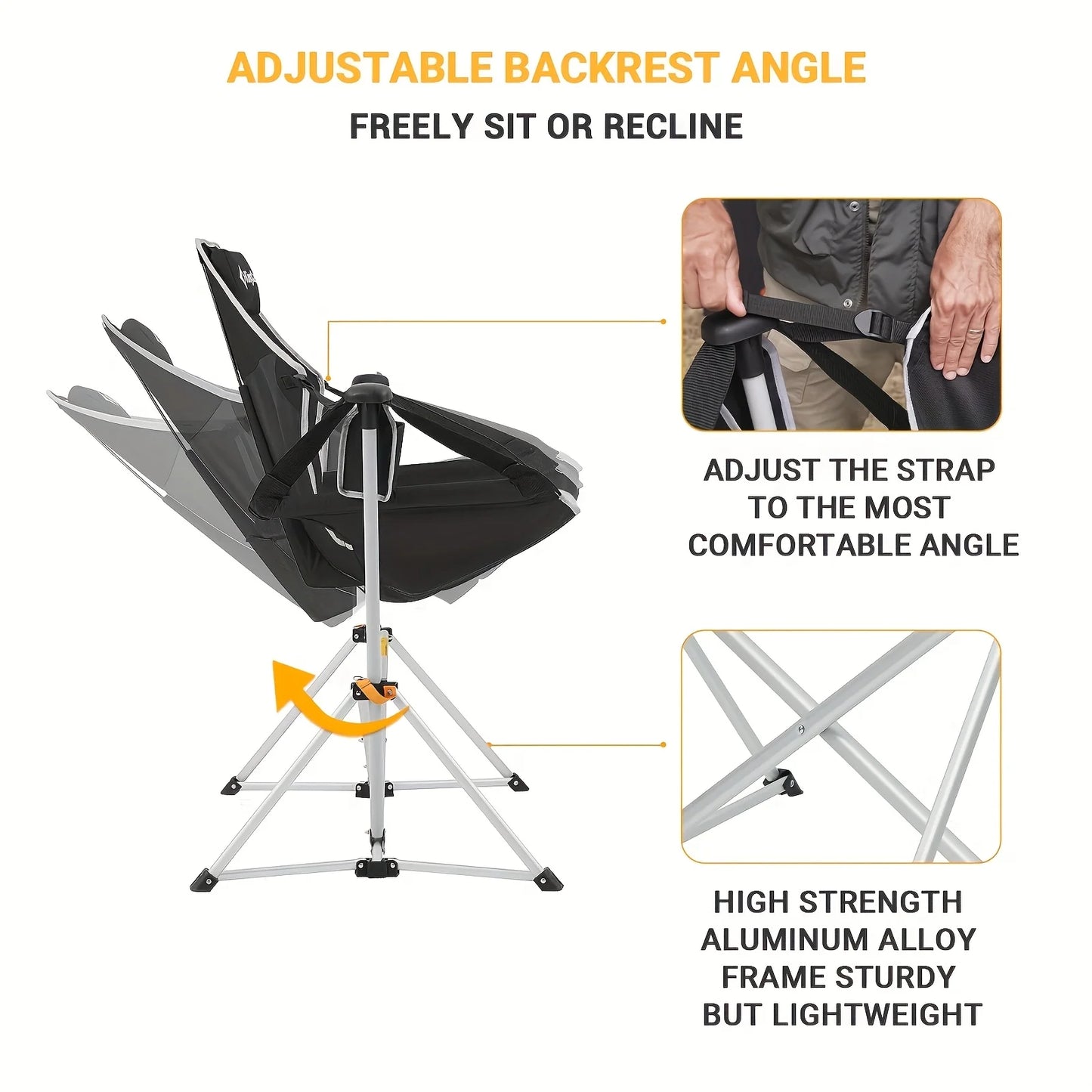 KingCamp Patio Chair Stand For Hanging Chair Aluminum Alloy