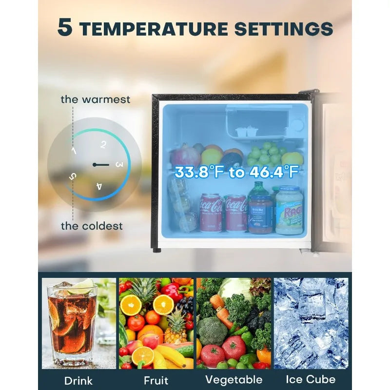 YTYIN Upstreman Mini Fridge With Freezer Dorm Essentials