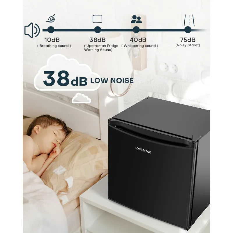 YTYIN Upstreman Mini Fridge With Freezer Dorm Essentials