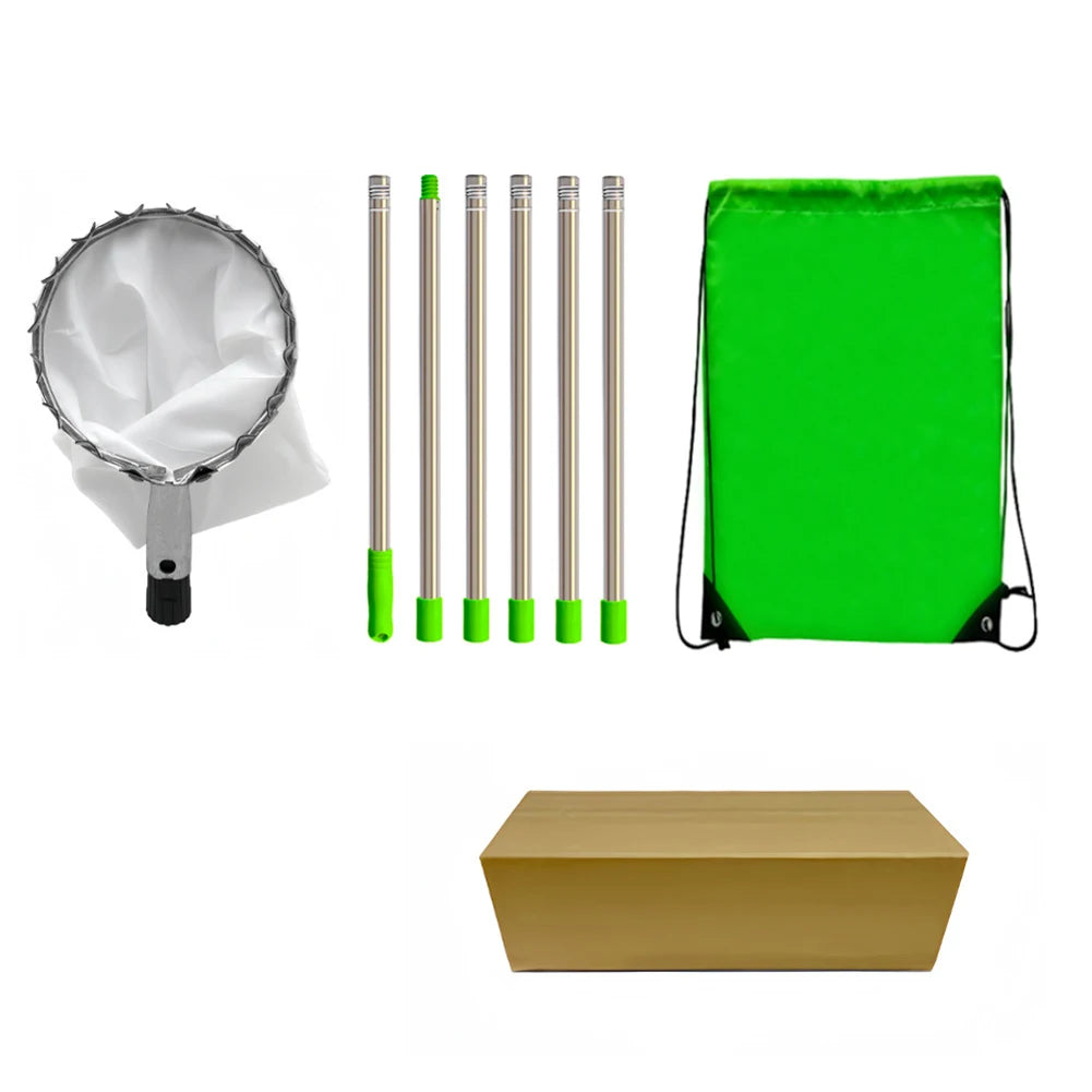 Shunmaii Fruit Picker Pole With Storage Bag Stainless Steel