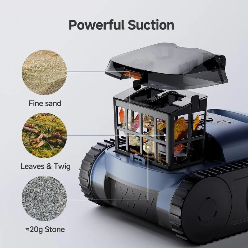 XMSJH Smart Robotic Pool Vacuum for Above Ground Pools