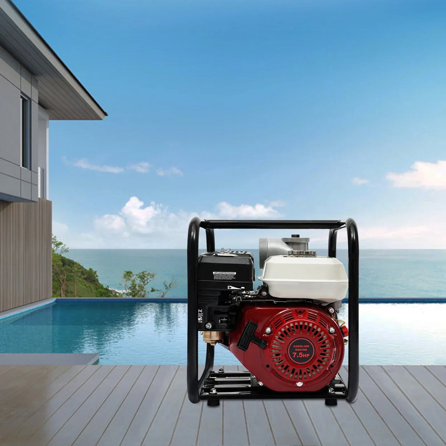 WP30 Water Transfer Pump 7.5HP Gasoline Engine 3600RPM
