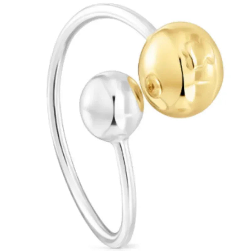 Hign-concerned Silver Bear Jewelry Hollow Doll Ring