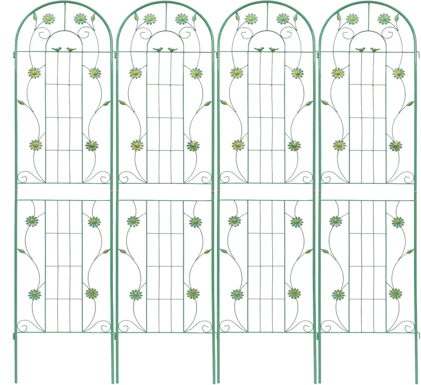 Twister.CK Garden Trellises 4 Pack Metal Plant Support
