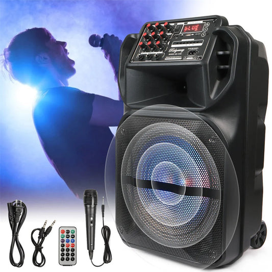 CURUK Bluetooth Party Speaker 2.0 Channel Karaoke System