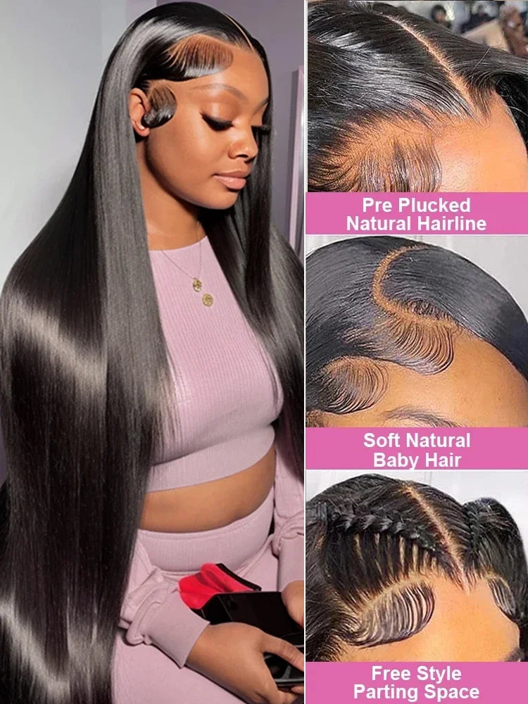 Abijale Brazilian Hair Lace Front Wig HD Transparent Lace