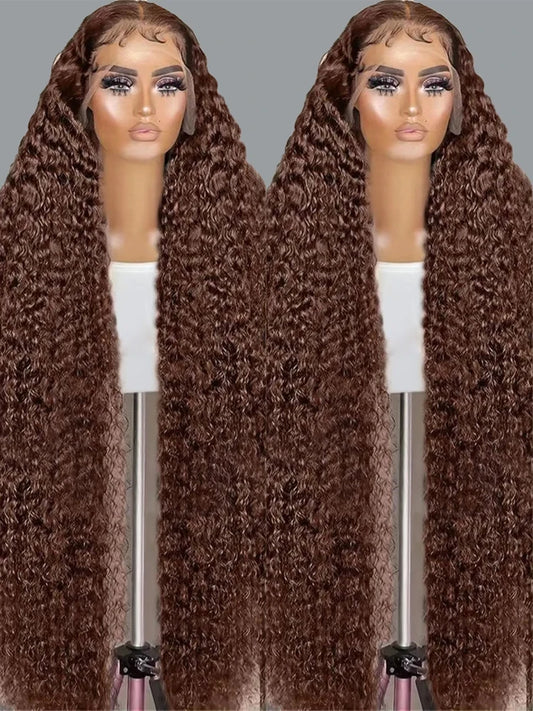 Fiquetel Remy Brazilian Deep Wave Human Hair Lace Front Wig