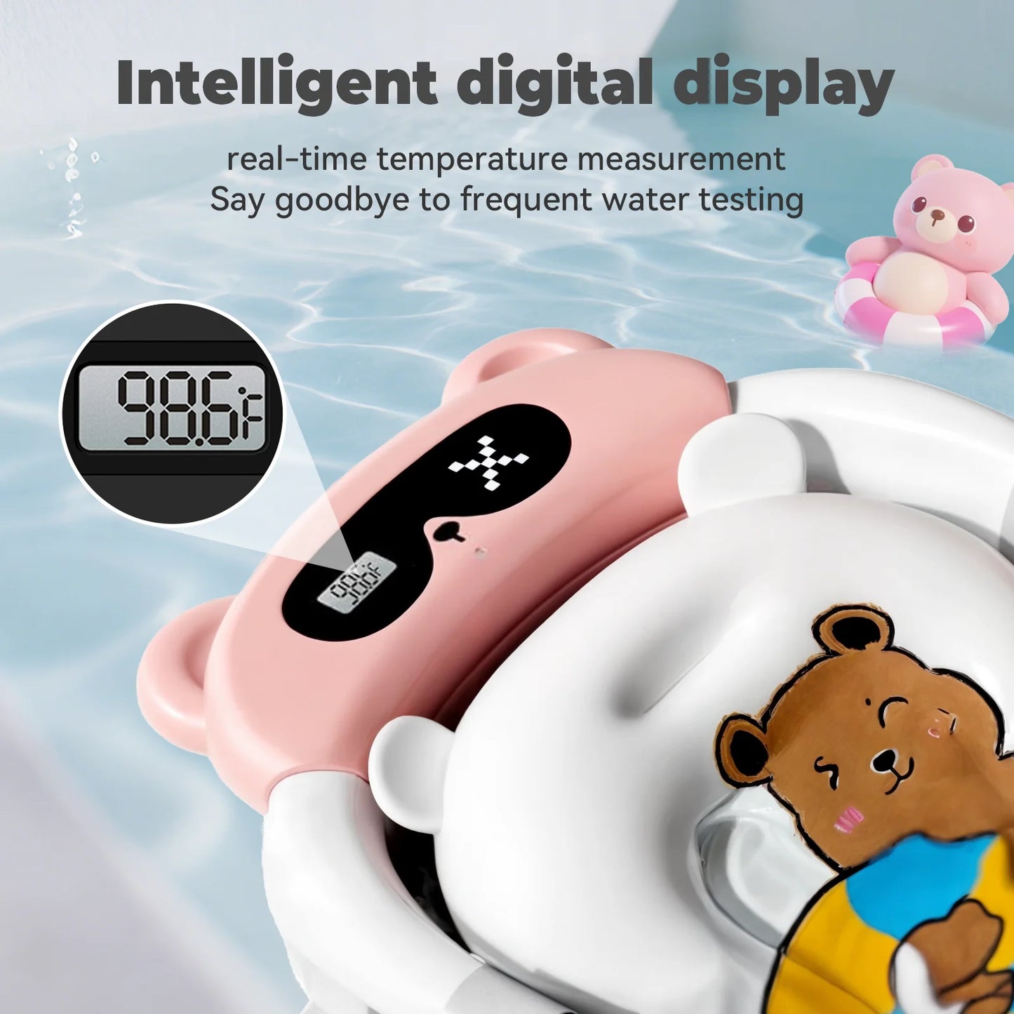 Hign-concerned Foldable Baby Tub With Soft Cushion Drain