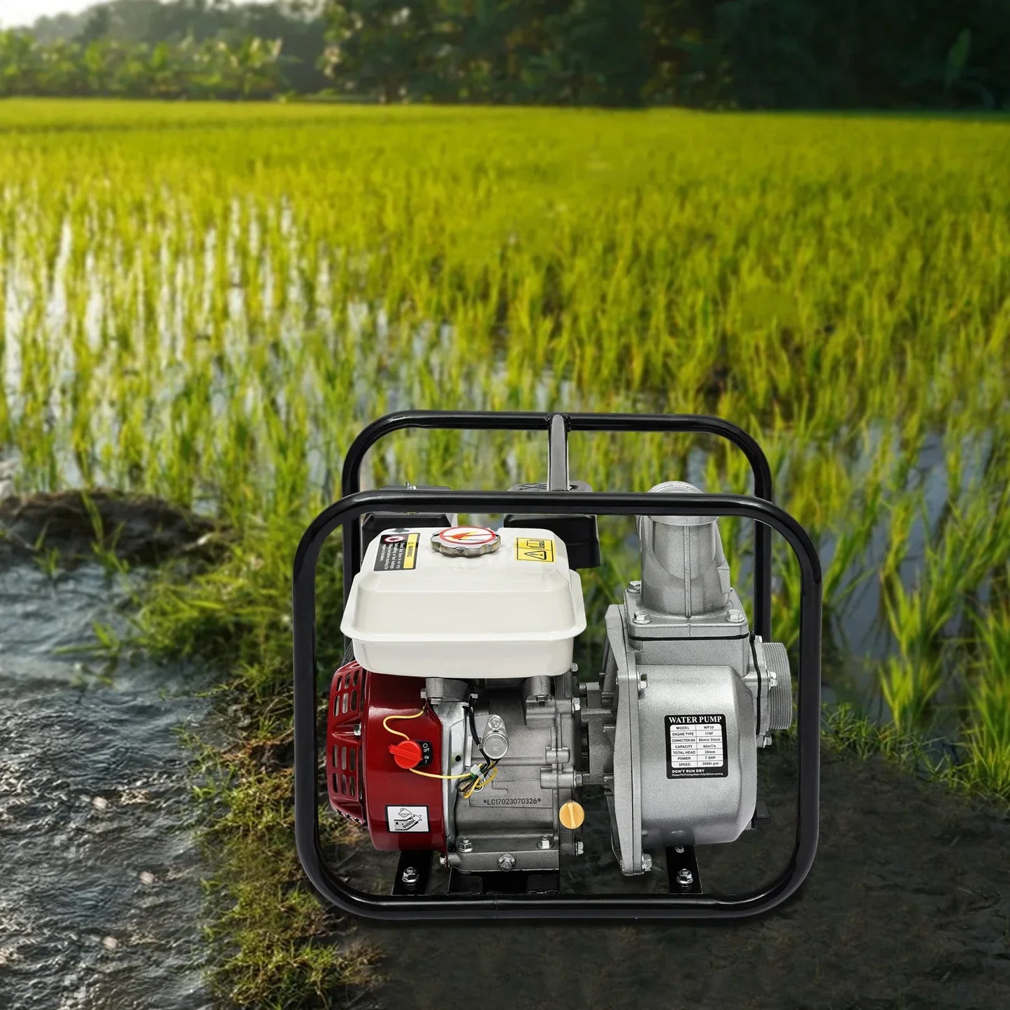 WP30 Water Transfer Pump 7.5HP Gasoline Engine 3600RPM