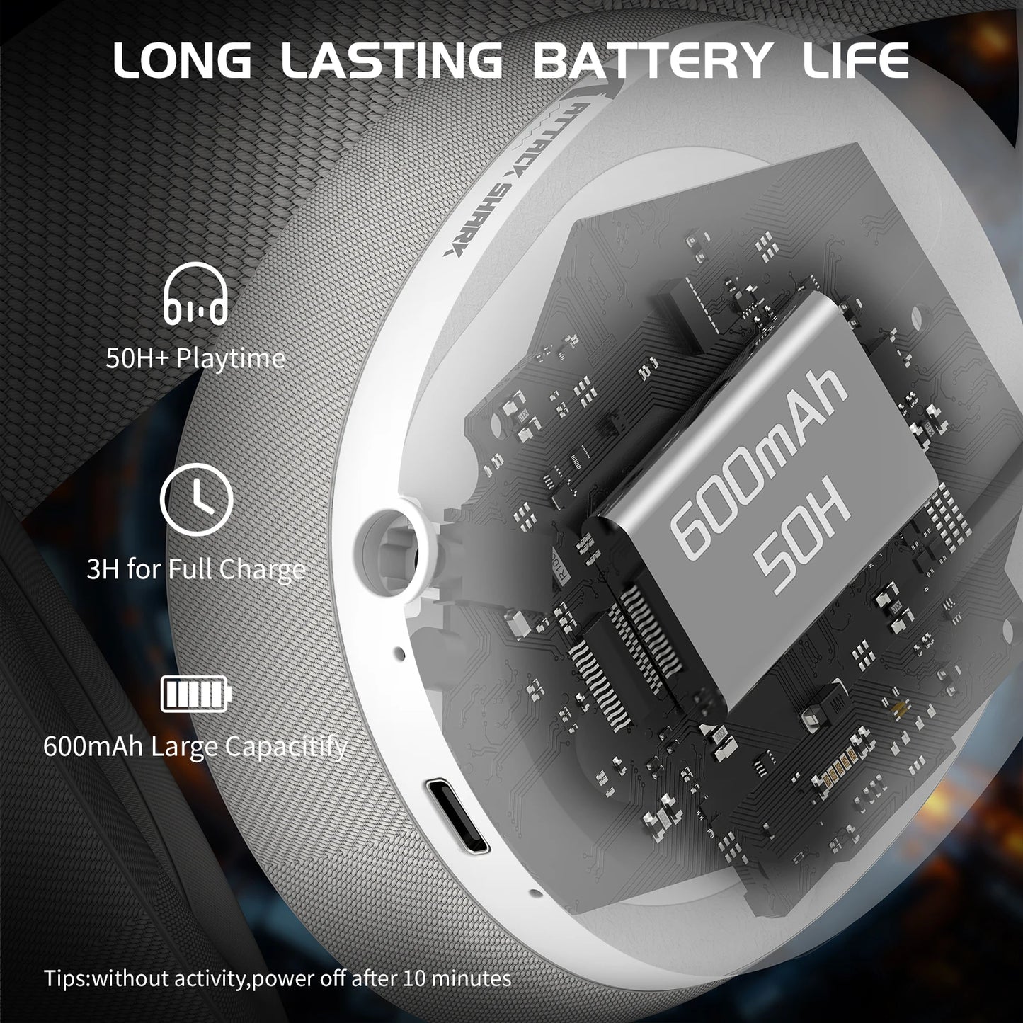 Attack Shark L80 Ultra Light Tri Mode Gaming Headset