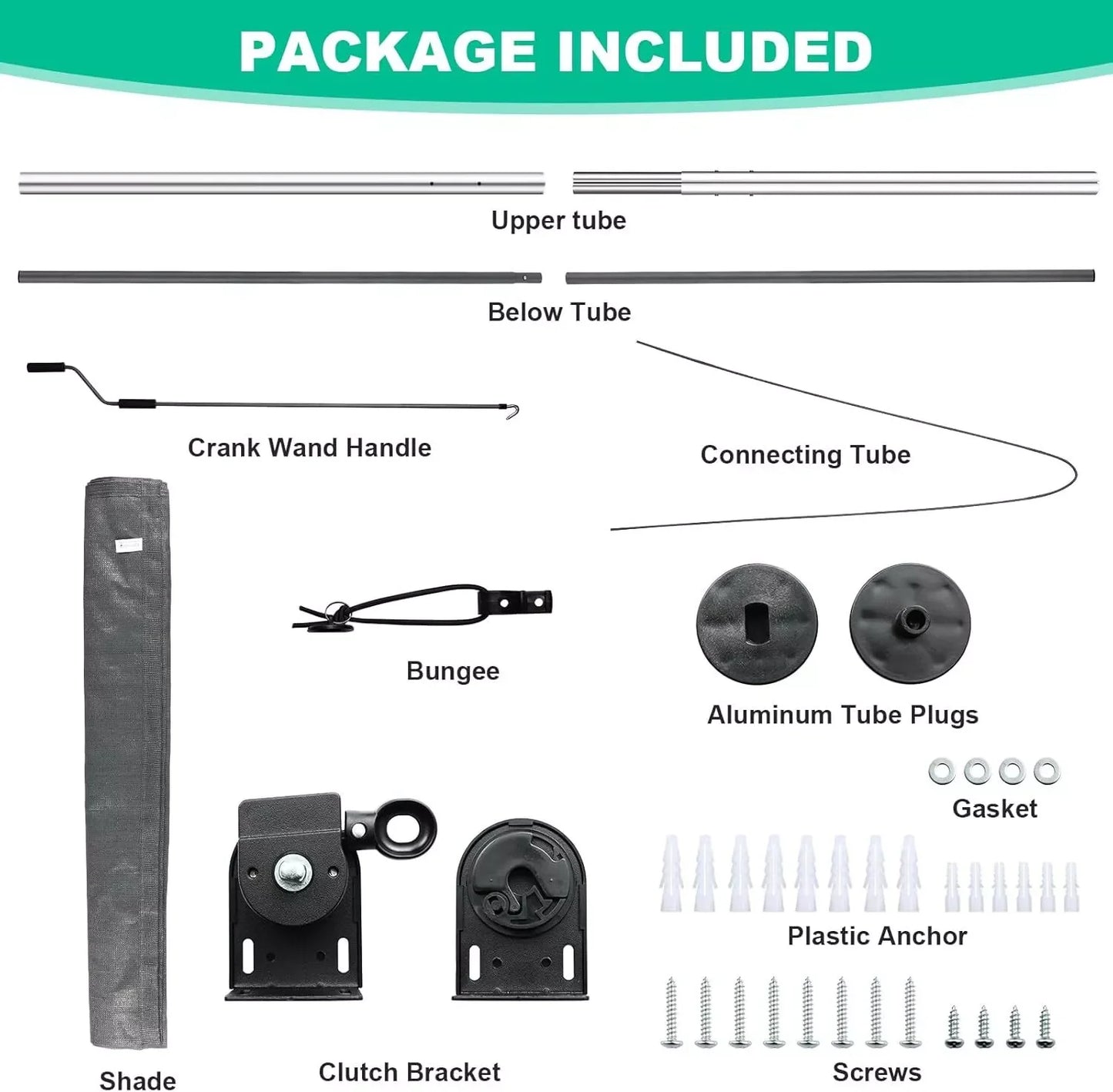 Guangdong Hign-concerned Outdoor Cordless Patio Shade