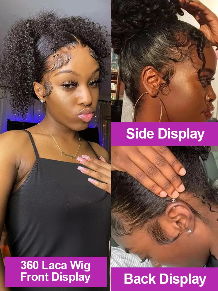 HJ Weave Beauty Deep Wave Lace Front Human Hair Wig