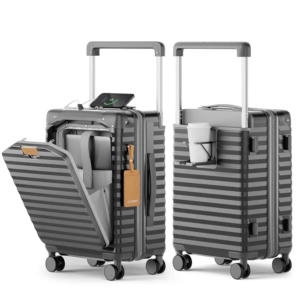 Joyway Front Opening Carry On Luggage With TSA Lock