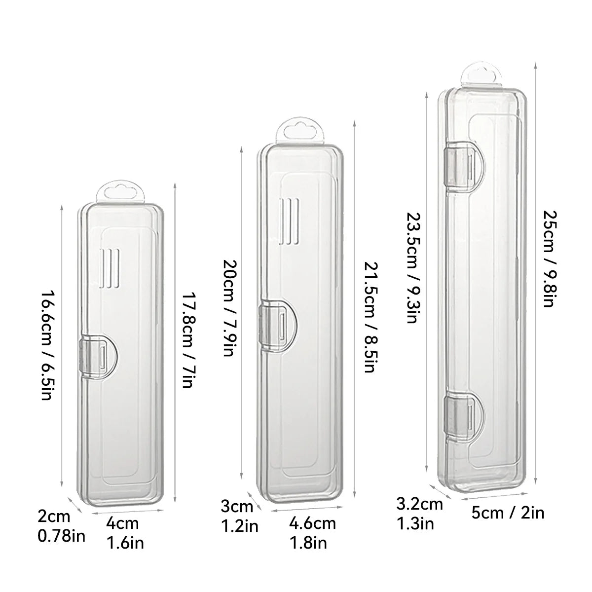 WORTHBUY Toothbrush Box Transparent Organizer Case Travel Portable Toothbrush Holder Plastic Toothpaste Box Storage Container