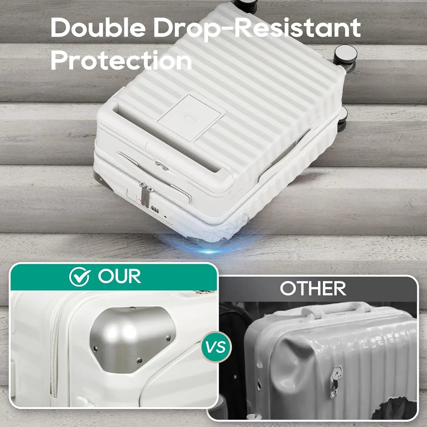 Joyway Front Opening Carry On Luggage With TSA Lock