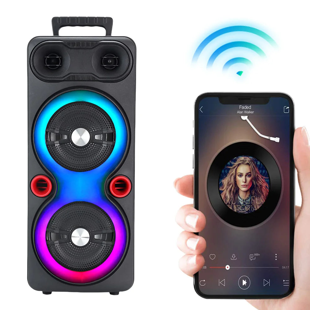 Shunmaii Outdoor Portable Bluetooth Speaker Karaoke System