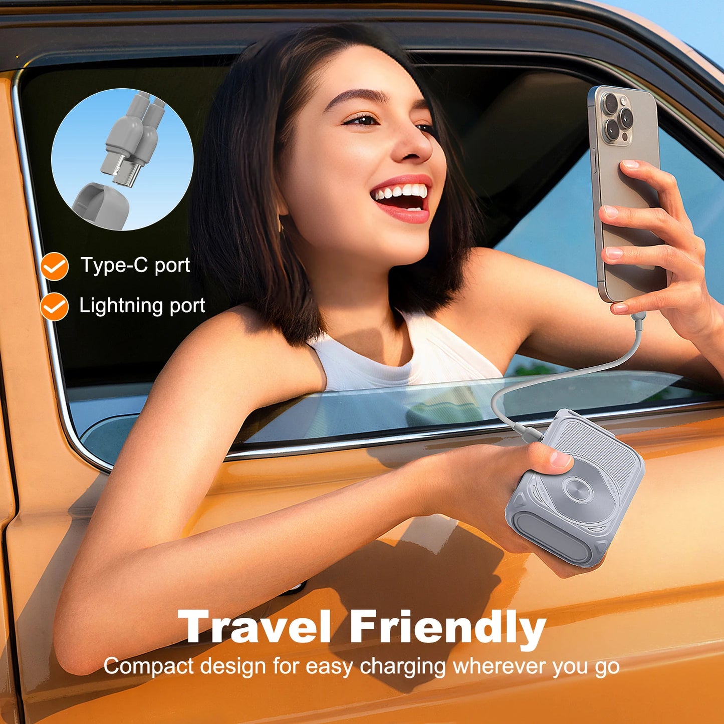 Prunus 22.5W Magnetic Wireless Power Bank 10000mAh USB C