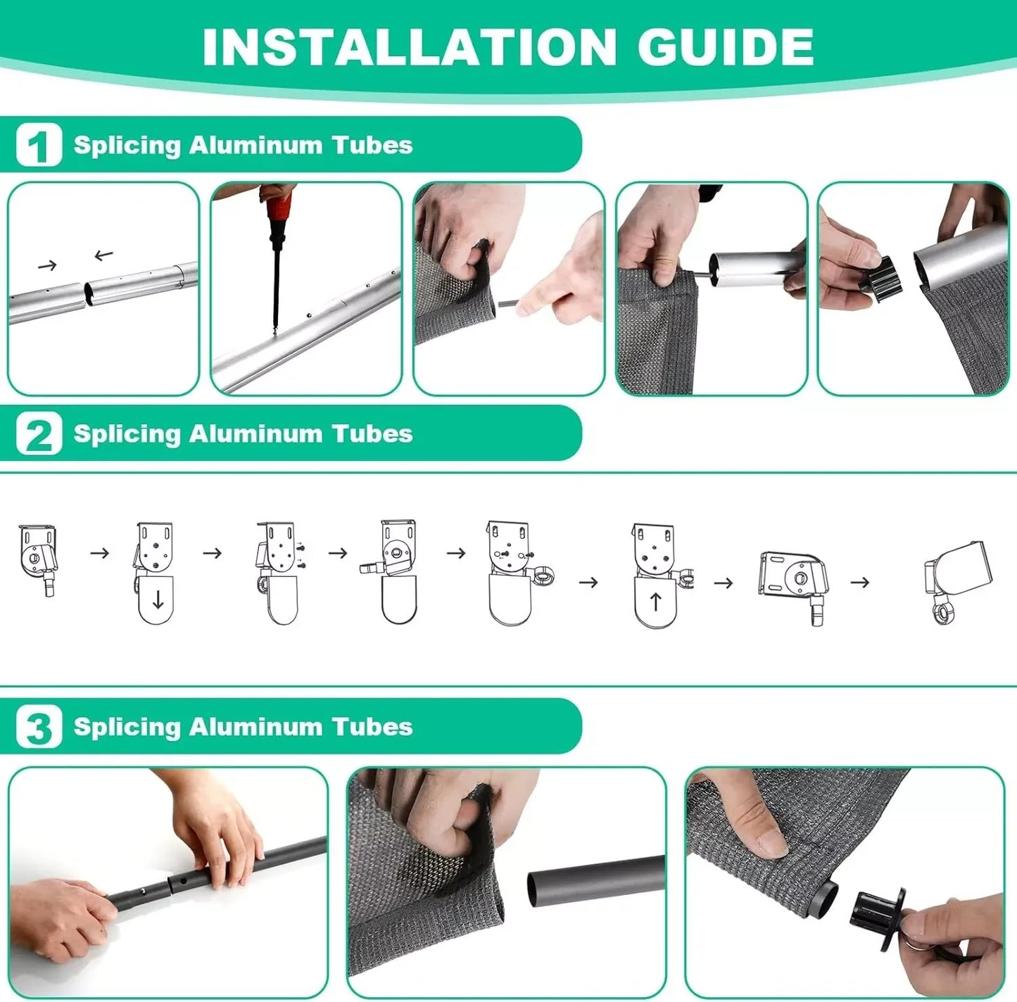 Guangdong Hign-concerned Outdoor Cordless Patio Shade