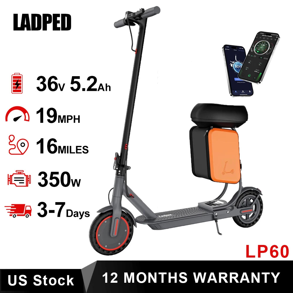 Ladped LP60 Electric Scooter 350W 19mph Foldable