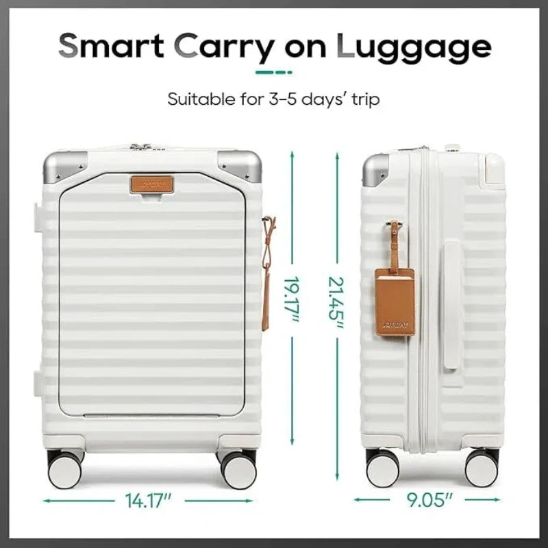 Joyway Front Opening Carry On Luggage With TSA Lock
