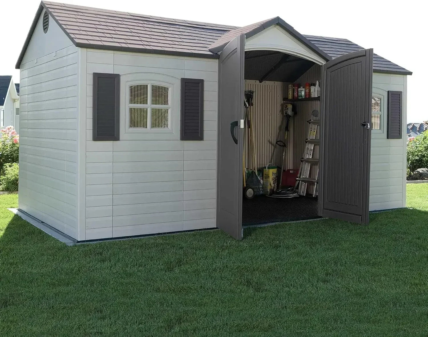 Outdoor Storage Shed Heavy Duty Garden Shelter Weatherproof UV Resistant