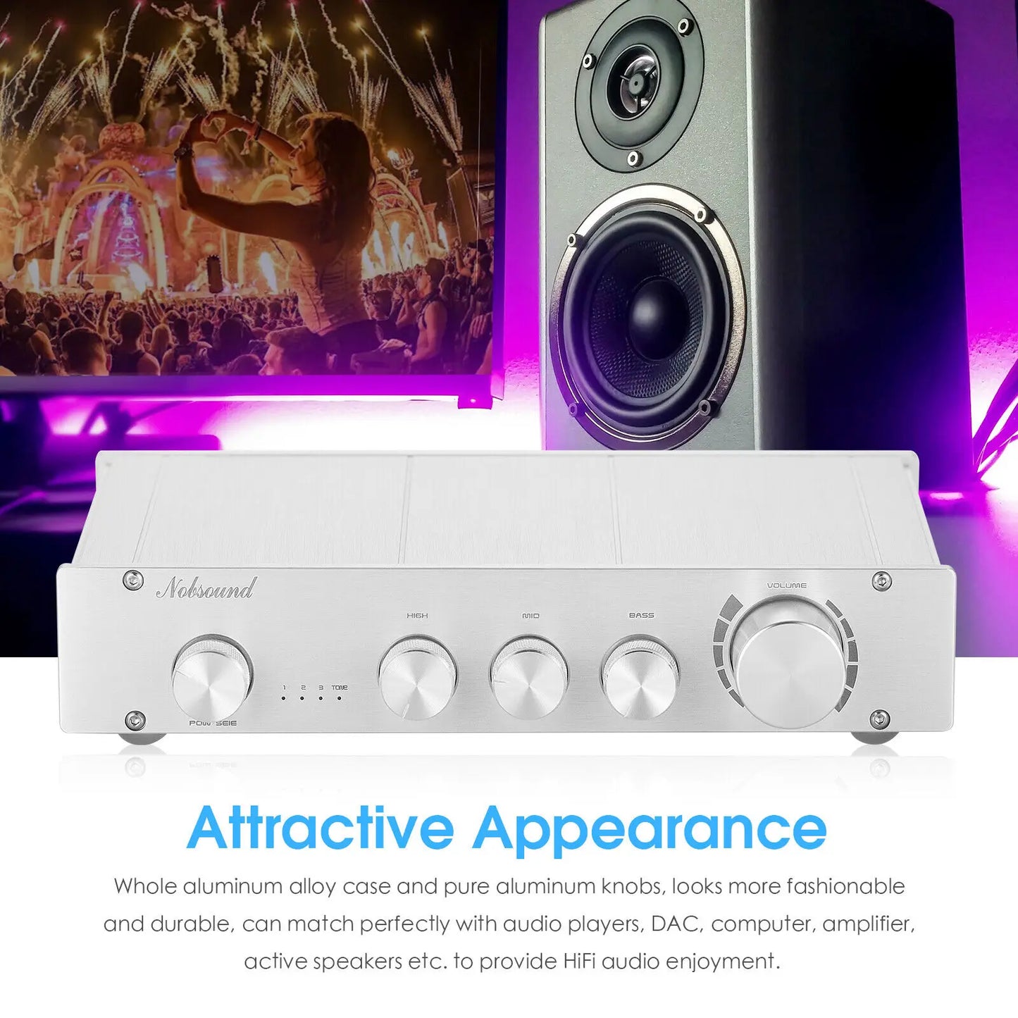 Douk Audio HiFi 3 Way Class A Digital Preamplifier Pro