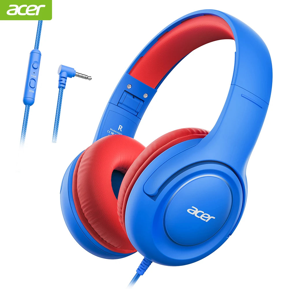 Acer Kids Headphones Wired For School With Volume Limiter