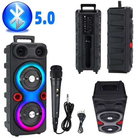 Shunmaii Outdoor Portable Bluetooth Speaker Karaoke System