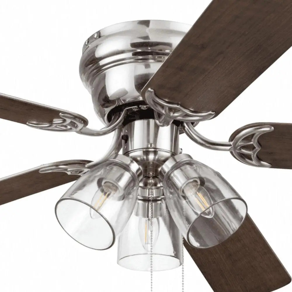XMSJ Ceiling Fan With Light Renton Flush Mount Indoor